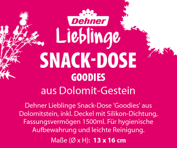 Dehner Lieblinge Snack-Dose Goodies, ca. Ø13/H16 cm