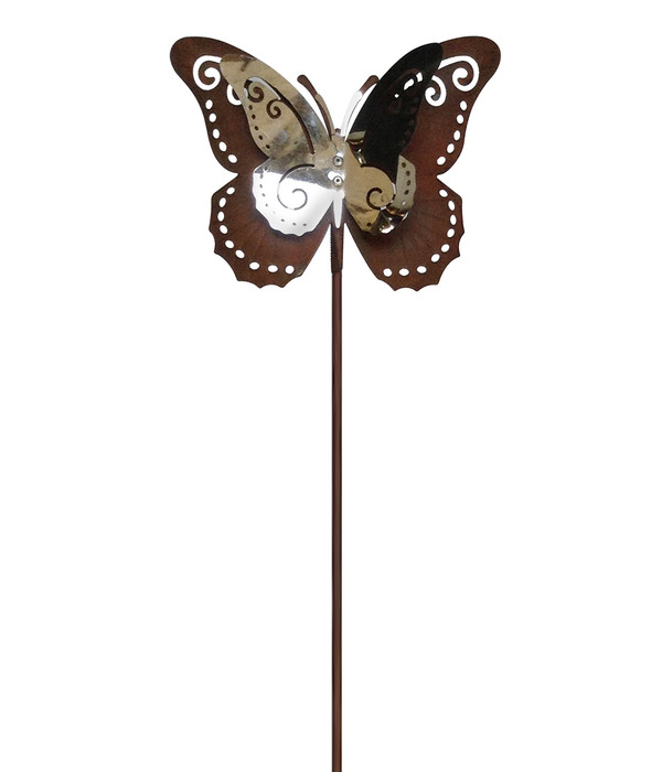 Dehner Metall-Dekostab Schmetterling, ca. H91 cm