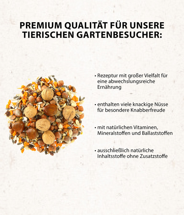 Dehner Natura Eichhörnchenfutter, 700 g