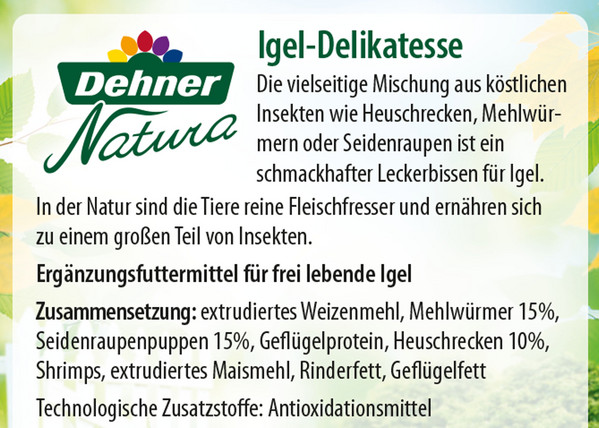 Dehner Natura Igel-Delikatesse, 100g
