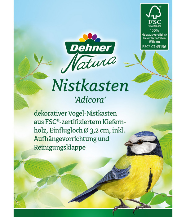 Dehner Natura Nistkasten Adicora, ca. B16,5/H27/T16 cm