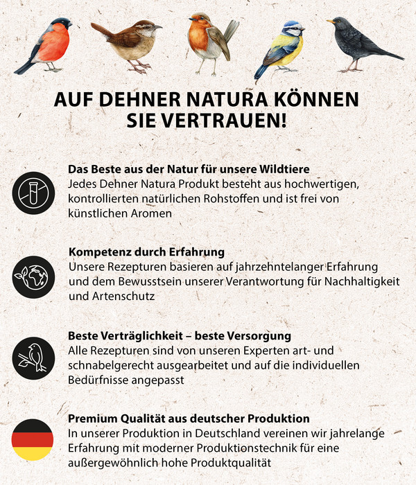 Dehner Natura Wildvogelfutter Beeren-Knödel, mit Netz