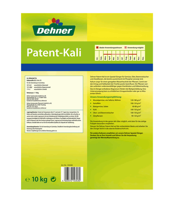 Dehner Patent-Kali, 10 kg