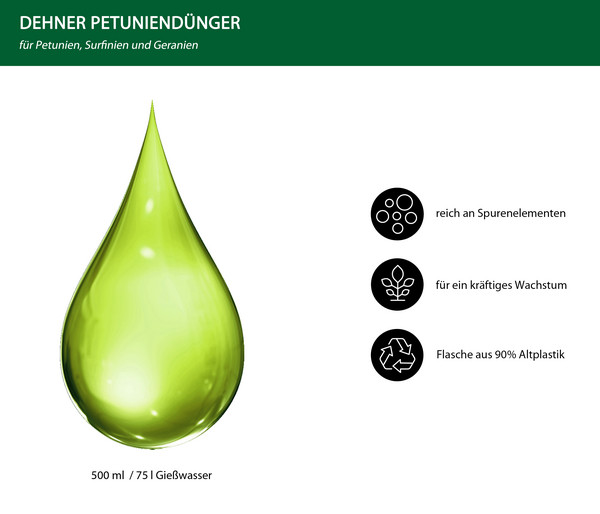 Dehner Petunien-Dünger, flüssig, 500 ml