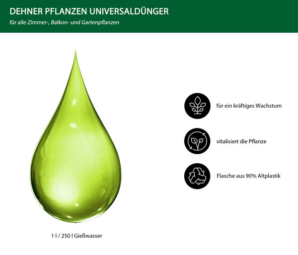 Dehner Pflanzen-Universaldünger, flüssig, 1 l