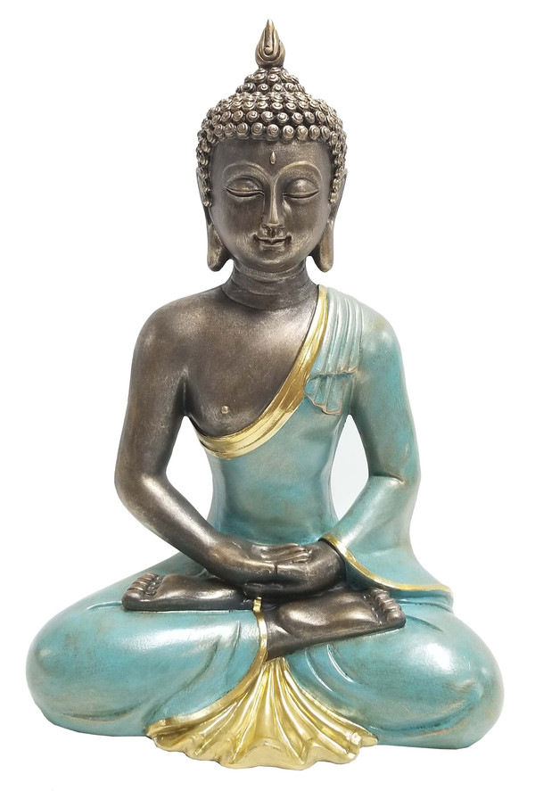 Dehner Polyresin-Buddha, ca. B28/H42/T19 cm