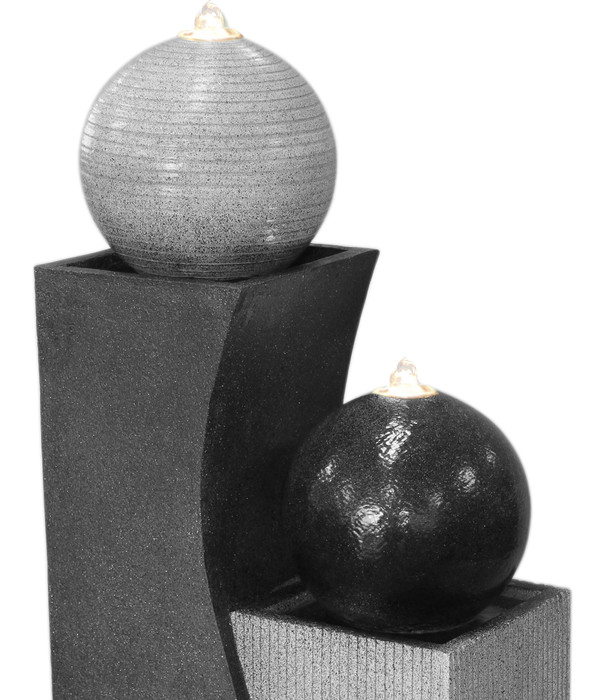 Dehner Polyresin-Gartenbrunnen Ying Yang, ca. H94 cm