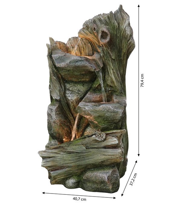 Dehner Polyresin-Solarbrunnen Grano, ca. H79,4 cm