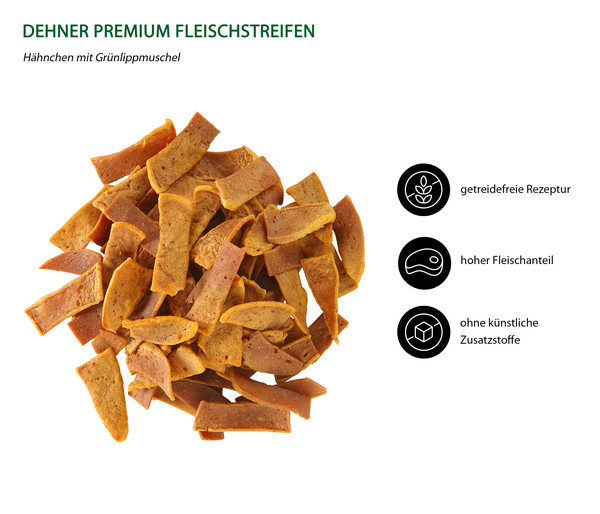 Dehner Premium Hundesnack Fleischstreifen, Hähnchen, 50 g