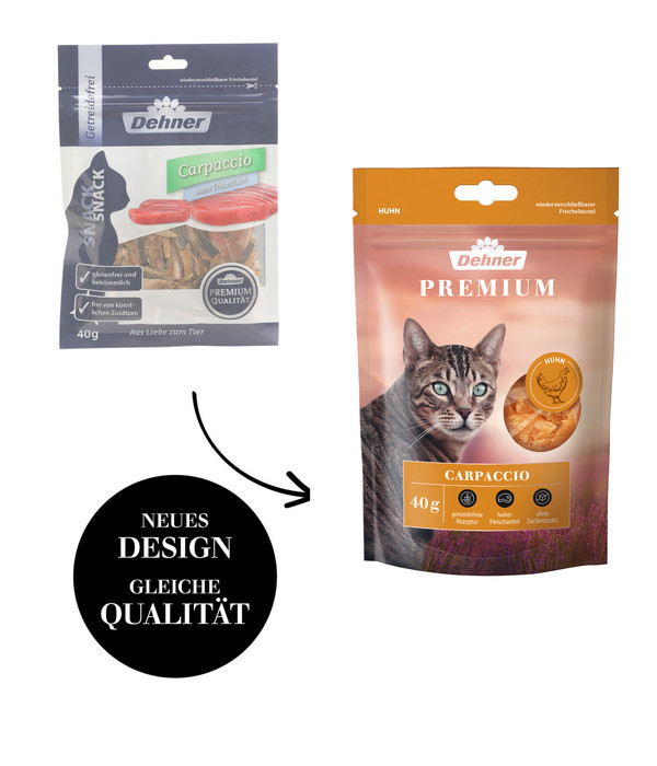 Dehner Premium Katzensnack Carpaccio, 40 g