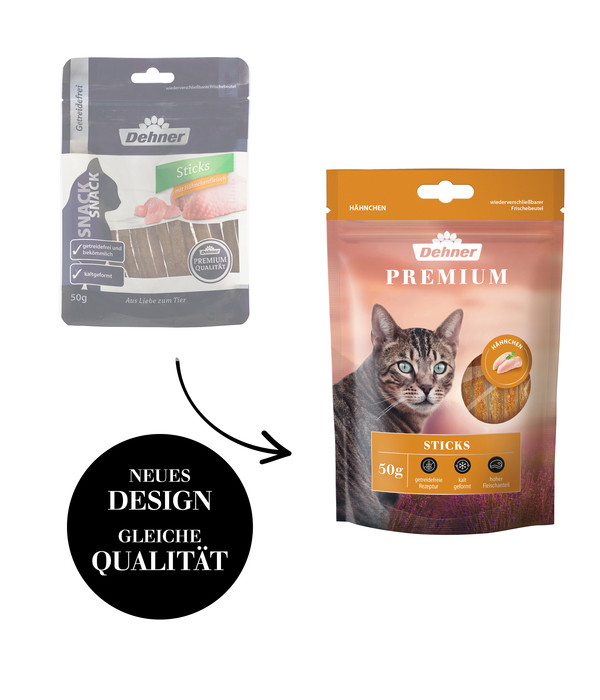 Dehner Premium Katzensnack Sticks, 50 g