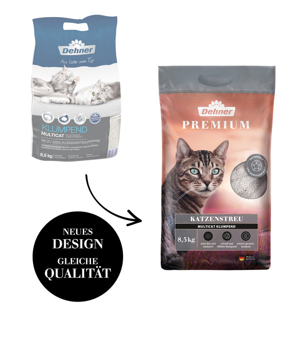 Dehner Premium Katzenstreu Multicat Klumpend, 8,5 kg