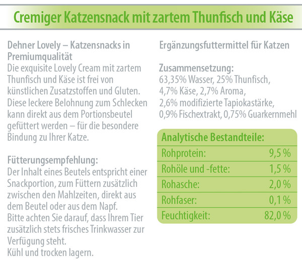 Dehner Premium Lovely Katzensnack Mein Gaumenfreund, 12 x 6 x 14 g
