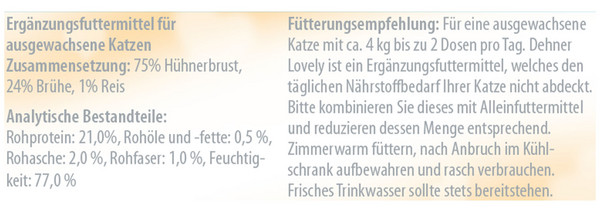 Dehner Premium Lovely Nassfutter für Katzen Bis später!, 70 g