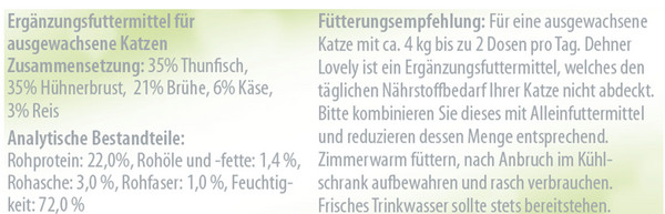 Dehner Premium Lovely Nassfutter für Katzen Hier bin ich!, 70 g