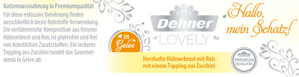 Dehner Premium Lovely Nassfutter für Katzen in Gelee Hallo, mein Schatz!, 85 g