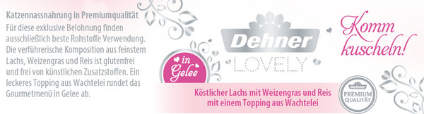 Dehner Premium Lovely Nassfutter für Katzen in Gelee Komm kuscheln!, 85 g