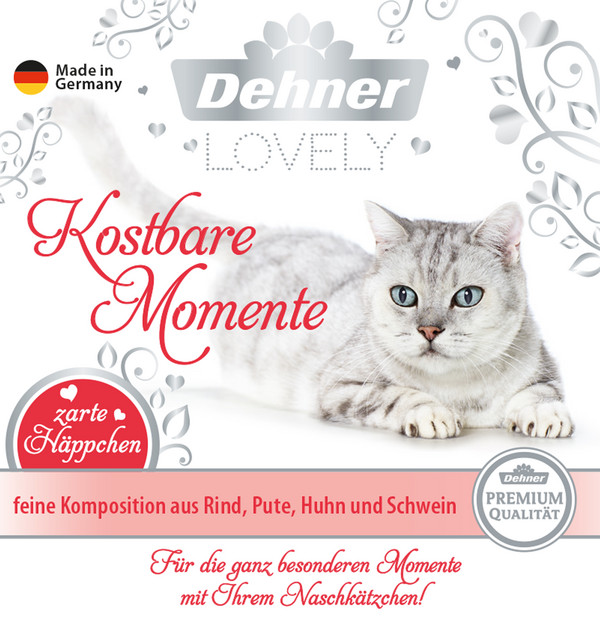 Dehner Premium Lovely Nassfutter für Katzen Kostbare Momente, 100 g