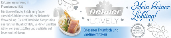 Dehner Premium Lovely Nassfutter für Katzen Mein kleiner Liebling!, 70 g