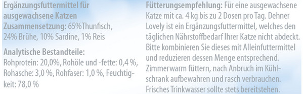 Dehner Premium Lovely Nassfutter für Katzen Mein kleiner Liebling!, 70 g