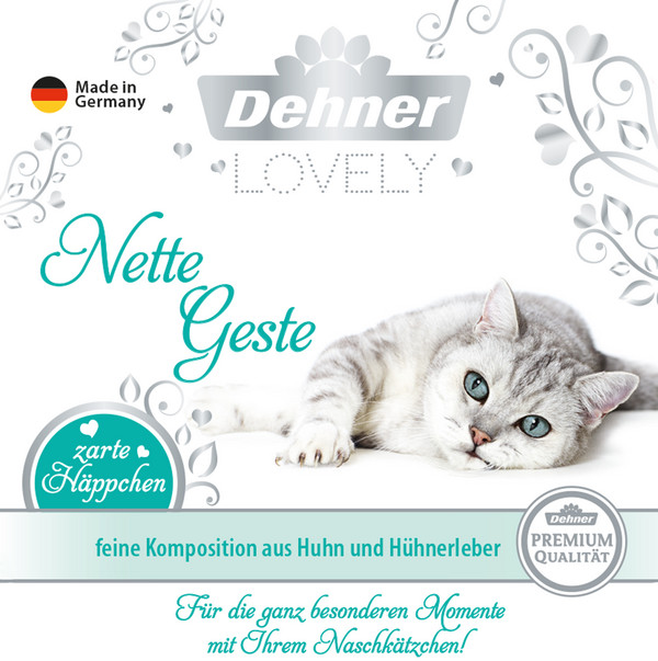 Dehner Premium Lovely Nassfutter für Katzen Nette Geste