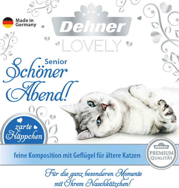 Dehner Premium Lovely Nassfutter für Katzen Senior Schöner Abend