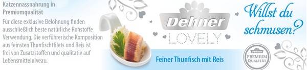 Dehner Premium Lovely Nassfutter für Katzen Willst du schmusen?, 70 g