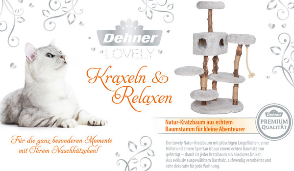 Dehner Premium Lovely Natur-Kratzbaum Kraxeln & Relaxen