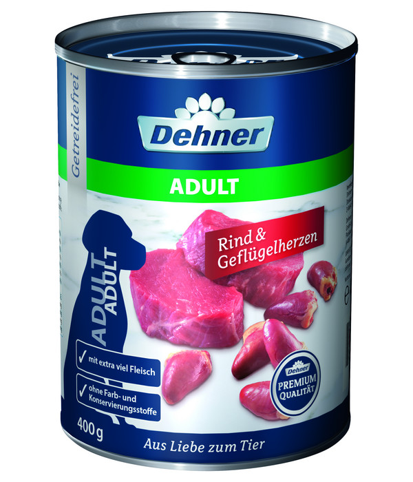 Dehner Premium Nassfutter für Hunde Adult, 400 g/800 g