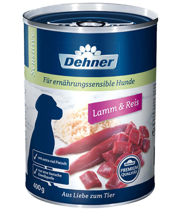 Dehner Premium Nassfutter für Hunde Sensitive, 400 g/800 g