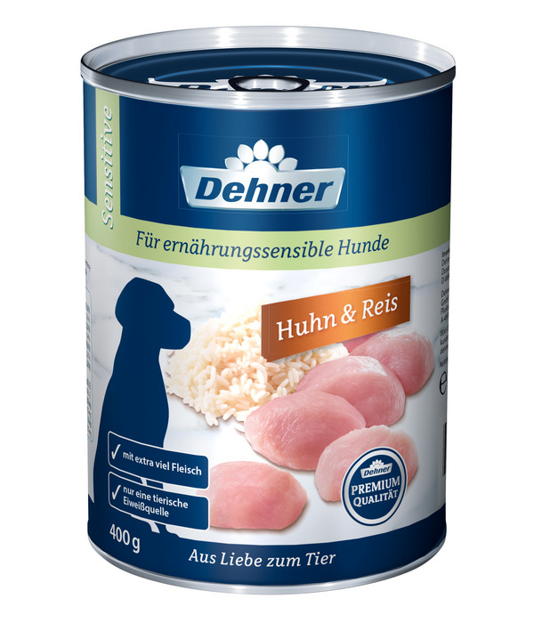 Dehner Premium Nassfutter für Hunde Sensitive, 400 g/800 g