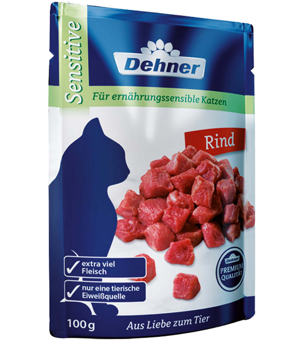 Dehner Premium Nassfutter für Katzen Sensitive, 100 g