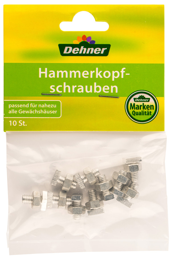 Dehner Schrauben- und Mutternsatz, Hammerkopf