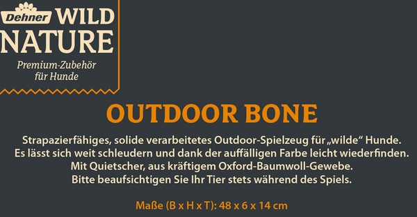 Dehner Wild Nature Hundespielzeug Outdoor Bone
