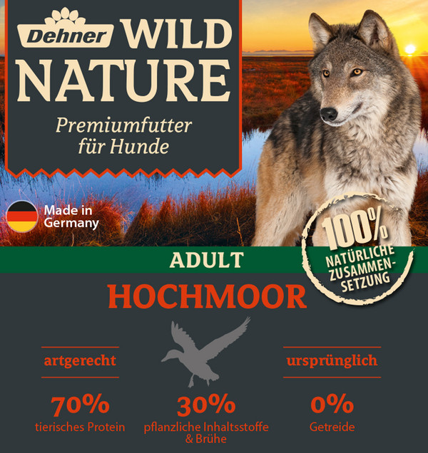 Dehner Wild Nature Nassfutter für Hunde Hochmoor Adult