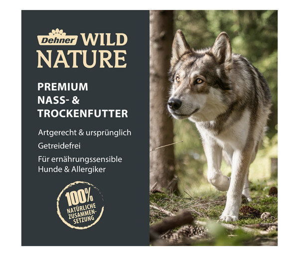 Dehner Wild Nature Nassfutter für Hunde Hochmoor Junior, 150 g