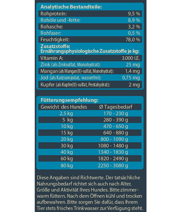 Dehner Wild Nature Nassfutter für Hunde Mono-Protein Adult, Lachs, 500 g