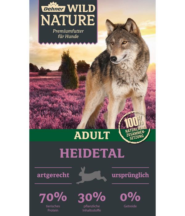Dehner Wild Nature Trockenfutter für Hunde Heidetal Adult