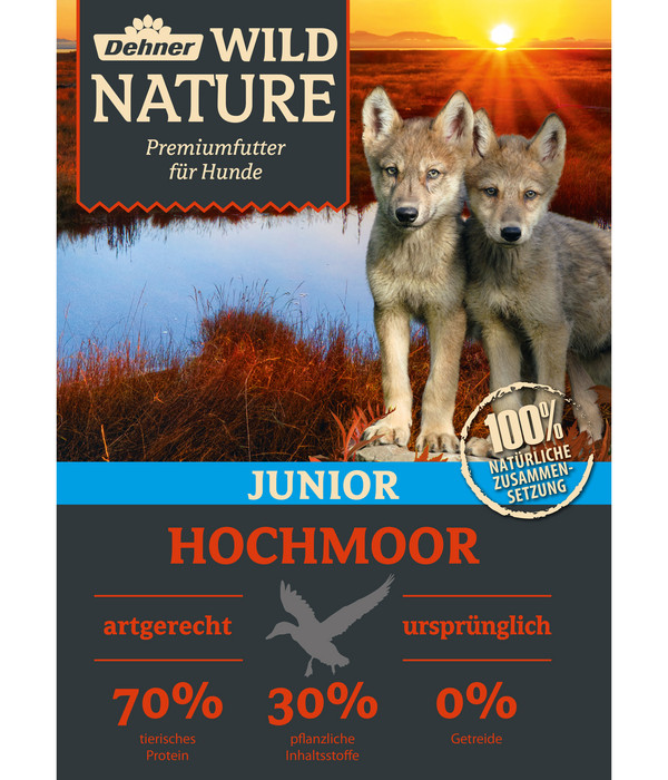 Dehner Wild Nature Trockenfutter für Hunde Hochmoor Junior