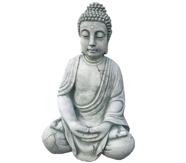 Denscho Stein-Buddha, 33 x 26 x 50 cm