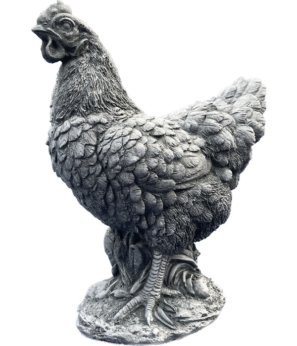Denscho Steinfigur Huhn klein, ca. H26 cm
