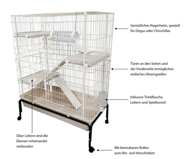 Dehner Lieblinge Nagerheim Alvin, ca. B101/H129/T51 cm