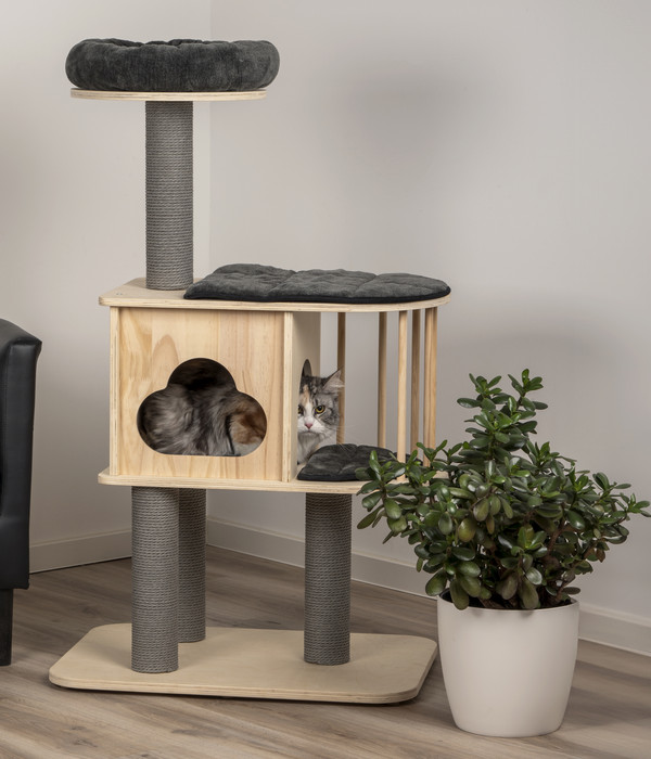 dobar® petlife Kratzbaum Mila, braun, ca. B68/H116/T48 cm