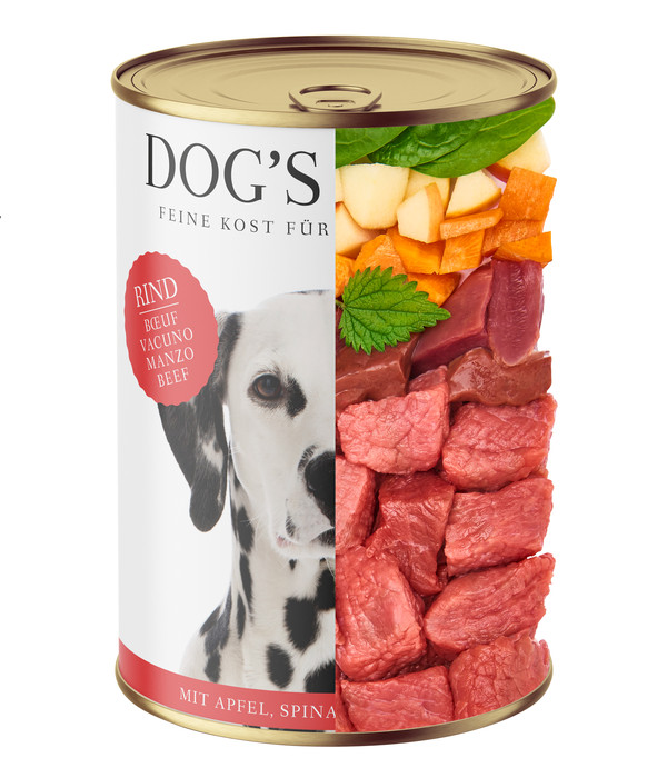 DOG'S LOVE Nassfutter für Hunde Adult, 6 x 400 g