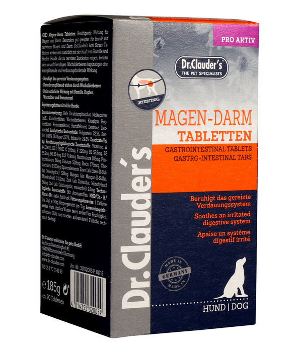 Dr. Clauder’s® Ergänzungsfutter für Hunde Magen-Darm Tabletten Intestinal, 185 g