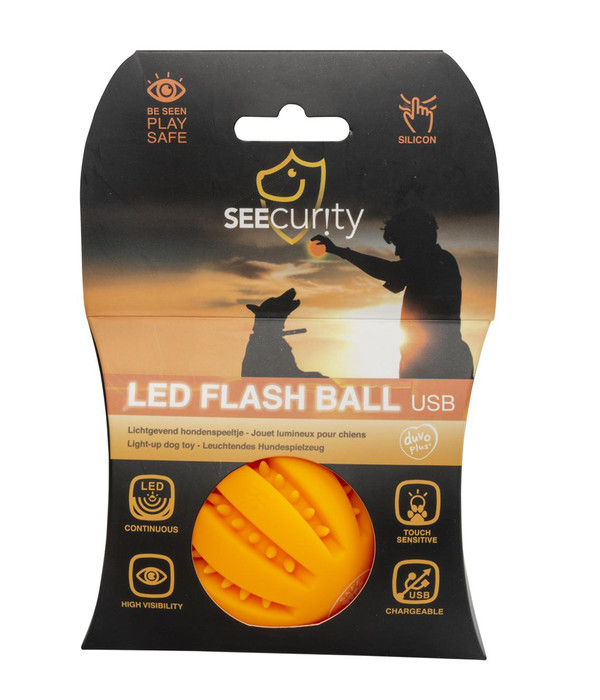 duvoplus Hundespielzeug LED Flash Ball, ca. Ø6,4 cm