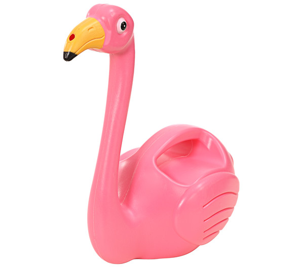 Esschert Kunststoff-Gießkanne Flamingo, pink, 1,46 l