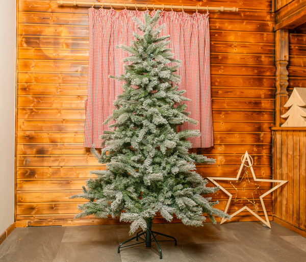 Evergreen Classics™ künstlicher Weihnachtsbaum Fichte, gefrostet, ca. H180 cm