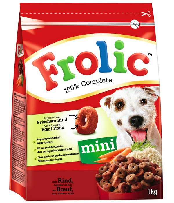 Frolic® Trockenfutter für Hunde Minibeutel Adult, Rind