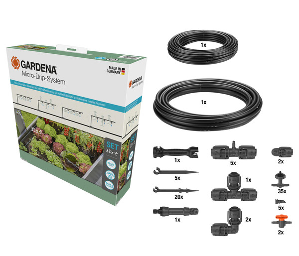 GARDENA Micro-Drip-System Starter-Set für Hochbeete & Beete